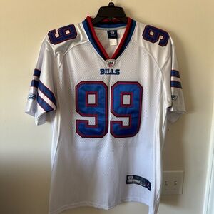 Reebok White and Blue Men's Jersey